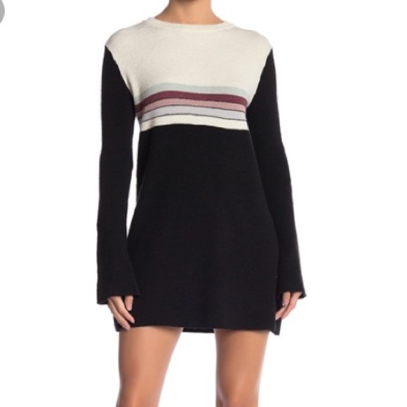 NWT Free People Colorblock Mini Dress - Picture 2 of 3